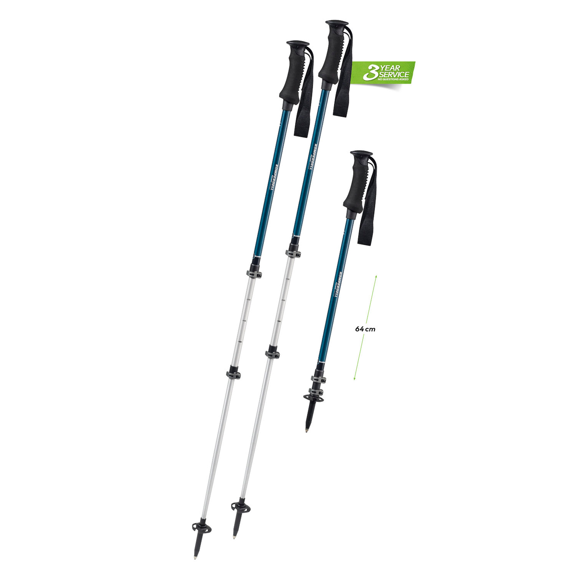 Komperdell summit carbon powerlock trekking clearance poles